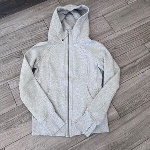 Lululemon Full Zip Scuba Hoodie, Gray, Size 4
